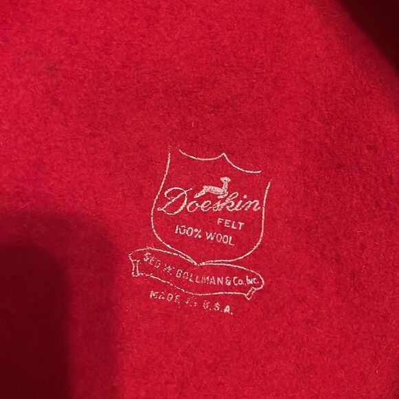 Vintage Doeskin Felt Wide-Brimmed Hat with Lattice Design - Picture 6 of 6